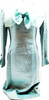Christian Dior Paris. Light Blue Cotton, Acetate, Rayon, Polyester Cupro Dress