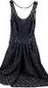 Fendi Italy. Black Cotton Blend Dress