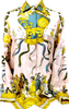 LOEWE MADRID. Multi-Color Silk Scarf Print Top