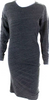 Isabel Marant Etoile Paris. Heather Gray Long Sleeve Midi Sheath Dress