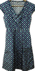 MIU MIU ITALY. Geometric Pattern Poly-Blend Abstract Mod Dress