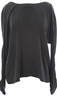 SURFACE TO AIR PARIS. NEW W/TAG. Black V-Cut Back Ana Blouse