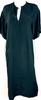 Humanoid Amsterdam. Cupro Viscose Black Swing Oversized Lagenlook Dress