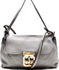 Chloe Paris. Phoebe Philo. Vintage Gray Leather Mini Shoulder Bag / Hand Bag / Crossbody Bag