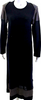 Comme Des Garcons Japan.  Dark Blue Long Sleeve Maxi Wool Sweater Dress