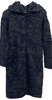 ANTEPRIMA ITALY. Black Abstract Knit Coat w/Hood