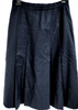 Burberrys UK. Vintage Black Wool Pleated Accent Skirt