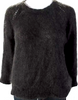 Etoile Isabel Marant  Paris. Dark Brown Fuzzy Mohair Pullover Sweater Top