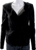 Etoile Isabel Marant Paris. Black Green Wool Knit Striped Long Sleeve Jacket