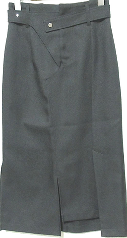 Jil Sander Black Rayon/Spandex V-Neck Midi Length Dress