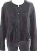 Isabel Marant Etoile Black Cotton Pleated Long Sleeve Front Buttoned Blouse