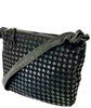 BOTTEGA VENETA Italy. Black Canvas Shoulder Bag