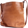 HIROFU JAPAN. Brown Leather Messenger/Shoulder Bag