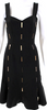 Gabriela Hearst NY. Black Embellished Wool Sleeveless Shift Dress