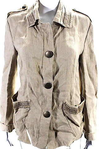 Rizexy RESEXXY JAPAN. One Piece Beige/Cream Hooded Faux Fur Coat Long Length