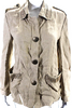 Ter Et Bantine PARIS. Beige Linen Button Down Light Jacket