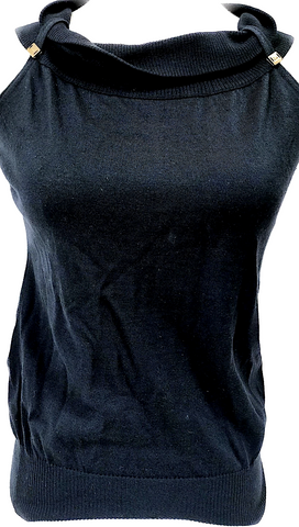 Ivan Grundahl Copenhagen. Black PolyTech Blend Midi Length Dress