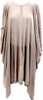 Rick Owens Paris. Beige Long Sleeve Oversized Draped Cashmere Sweater
