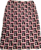 Prada Italy. Prada Vintage Geometric Pattern Polymaide, Elastane Blend Skirt