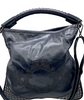 Otaniryuji Japan. Black Lambskin Leather Shoulder Bag w/silver Studded Accents