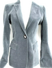 Gucci Italy. Vintage Grey Cotton, Polyurethane, Cupro Jacket