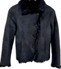 JOSEPH LONDON. Black Mouton Short Coat/Jacket