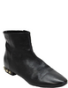 Balenciaga Paris. BlackLeather Studded Ankle Boots Size 37.5