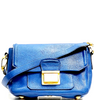 Miu Miu Italy Blue Leather Shoulder Bag