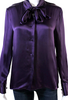 Tom Ford NY. Eggplant Color Collared Viscose/Rayon Long Sleeves Button Down Shirt