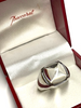 Baccarat Paris. Sterling Silver Vintage Ring w/Clear Crystal SZ 6.5 USA