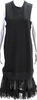 Maison Margiela Paris. MM6. Black Cotton Sleeveless Sweater Dress