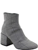 Maison Margiela Paris. MM6 Glen Check Plaid Print Ankle Boots White Black Size 38