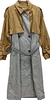 UNGRID Japan. Docking design Gray Trench Long Coat
