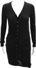 Dolce & Gabbana ITALY. D&G  Black Light Wool V-Neck Button Cardigan Dress