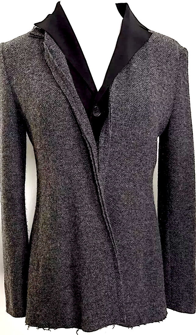Yohji Yamamoto Japan, Silk, Angora, Wool Jacket And Blouse