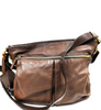 Prada Italy. Brown Pebbled Leather Shoulder Bag / Crossbody bag