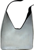 Prada Italy. Gray Leather Shoulder Bag