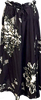 Yohji Yamamoto Japan. Y's. Drawstring Waist, Black, White, Green, Skirt