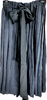 Miu Miu Italy. Black Silk Skirt w/Tie