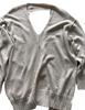 Isabel Benenato Italy. Wheat Color Cotton/Linen Ecru Sweater