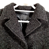 Fendi Italy. Black Wool, Polyester Coat