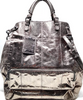 Dolce&Gabbana Itay. Silver Printed Leather Space Age Tote Bag / Shoulder Bag