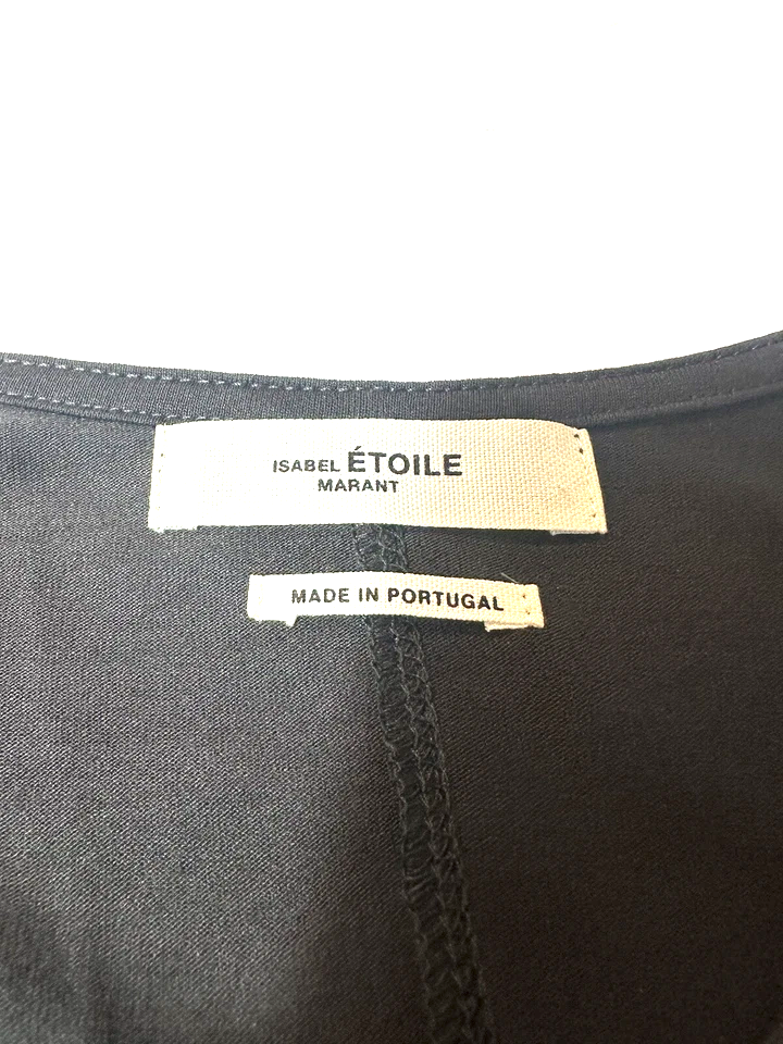 Etoile Isabel Marant. PARIS.  Black Viscose Blend Casual Dress