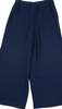 COMME des GARCONS JAPAN. TRICOT. Navy Triacetate Blend Super Wide Pants