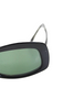 Morgenthal Frederics NYC. Black Carmenita 48MM 20MM DarkLenses Sunglasses