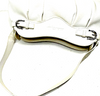 Ferragamo Itay. White Leather Shoulder Bag / Hand Bag