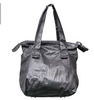 Kawa-Kawa Japan. Unisex Black Lambskin Leather Red Lining Large Zipper Shoulder Bag / Tote Bag
