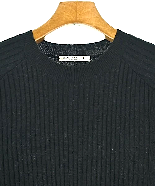 BEAUTY&YOUTH UNITED ARROWS JAPAN.  Black Wool Blend Dress