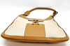 GUCCI ITALY. Vintage Canvas/Leather Shoulder Bag / Hand Bag