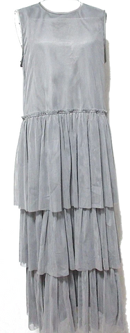 Comme des Garçons Comme des Garçons Japan. Black Semi Sheer 3/4 Sleeve Collection Dress